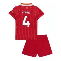 Dětský fotbalový dres Liverpool Virgil van Dijk #4 2024-25 Domácí Krátký Rukáv (+ trenýrky)